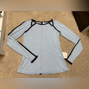 Lululemon Run: Team Spirit Long sleeve Caspian Blue/Deep Coal
